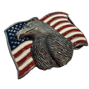 The Great American Buckle Vintage 1992 American Eagle Belt Buckle Y2K Patriot